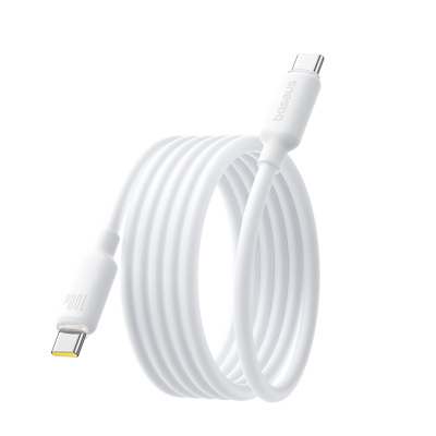 2025新款泡芙硅胶磁吸100W数据线