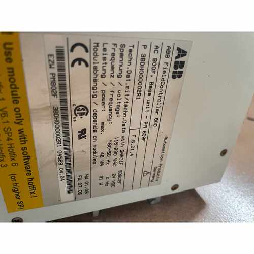 议价ABB控制器.AC800F.模块SD802F.EI803维修
