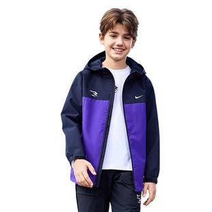 Nike 3brand儿童童装男童夹克2025春季新款加厚外套防风衣春装潮