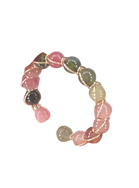 天然碧玺戒指女款轻奢小众高级感