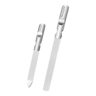 指甲锉刀磨手指甲美甲神器修脚搓砂条打磨棒抛光双面不锈钢指甲锉