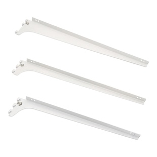 加厚金属衣帽间上墙aa柱服装挂衣架白圆管两用层板托侧挂承重强