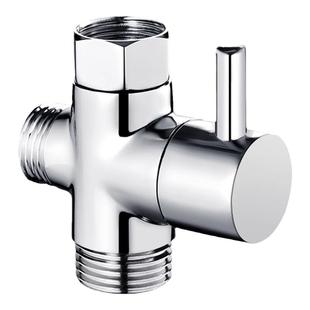 洗衣机水龙头一分二接头能万转换花洒淋浴分水器双出一进二出角阀