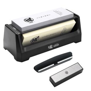 三本盛磨刀石厨师专用新型三面定角家用菜刀磨刀神器日本进口砥石