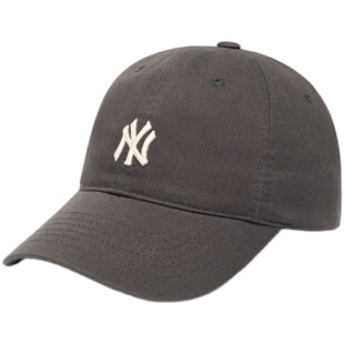 韩国专柜正品MLB新款帽子B深棕色NY洋基队小标棒球帽LA紫色3ACP77