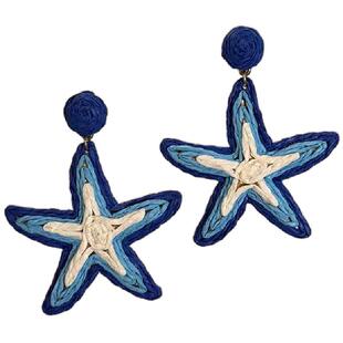 海盐星星 夸张个性海星耳环女度假风夏日海边旅游设计感耳坠耳饰