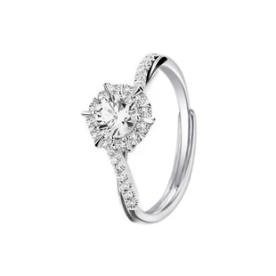 结婚戒指一对仿莫桑假对戒求订婚礼仪式用摆台拍照道具活口可调节