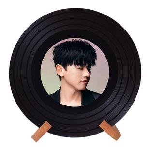 张杰周边礼品可定制黑胶唱片装饰摆件新家电视柜杂志架摆件装饰品