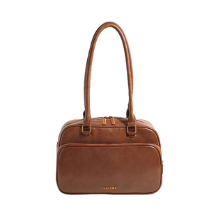 复古手提保龄球包包女秋季2024新款潮韩国小众腋下包大容量公文包