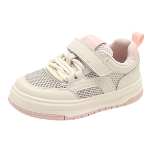 女童鞋子儿童运动板鞋2026新款夏季女孩宝宝小白网面透气春款网鞋