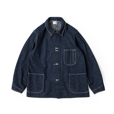 orSlow 40's Coverall Coat 定织9盎司窄幅丹宁工作服 01-6150-81