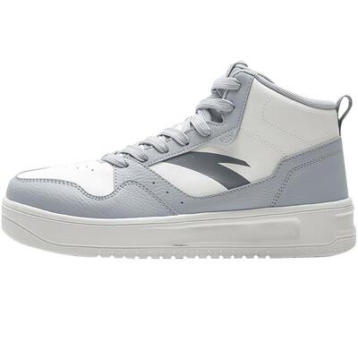 安踏高帮鞋男款皮面潮流运动板鞋