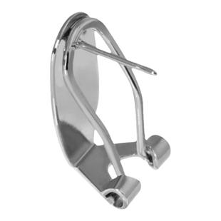 椭圆形平面耳针空平托无耳洞耳夹diy手工配件平底粘配件耳饰装饰