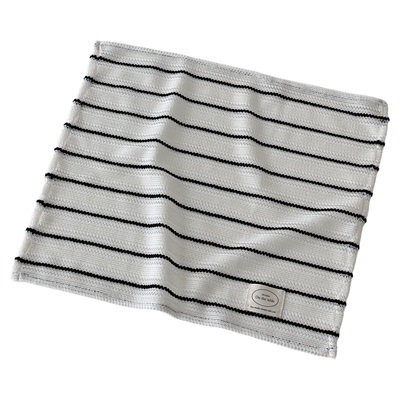 ins风高级感黑白条纹布艺餐垫