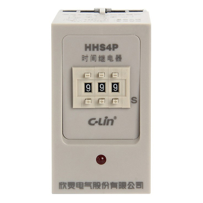 欣灵HHS4P延时时间继电器带底座