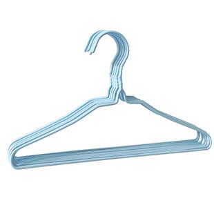 茶花儿童衣架铁衣架金属防风家用防滑小衣架阳台晾晒婴儿衣架纯色