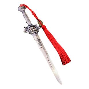 铜钱剑宝剑金钱剑摆件客厅家居装饰品五帝合金八卦剑客厅玄关挂件