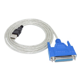 USB转并口打印线 小票机25孔 老式打印机数据线 LPT口 接头转换线