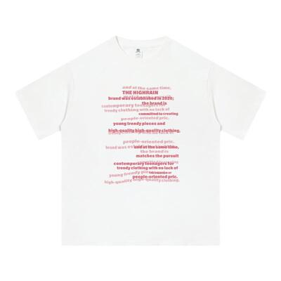 索罗娜凉感字母纯棉短袖t恤女