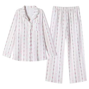 Domiamia纯棉月子服哆咪呀孕妇睡衣套装哺乳服孕期产后家居服套装