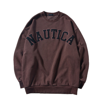 nauticawhitesail日系圆领卫衣