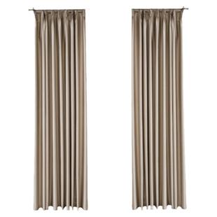 25年新款仿真丝绸窗帘定制简约现代客厅卧室轻奢遮光布料隔热防晒