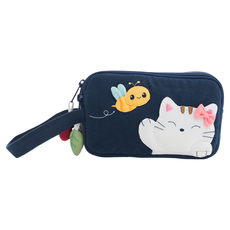 kine猫可爱森林猫手机包随身包女