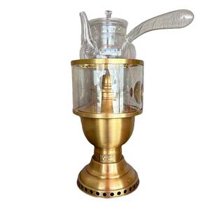 古焰精品独枪上链灯 中式复古茶灯明火煮茶炉 鼓风煤油灯厂家直销