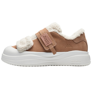 Kappa女鞋棉鞋女冬加绒加厚2026新款保暖二棉鞋子女魔术贴雪地靴