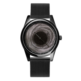创意礼物译时Enmex立体笔触 神秘深邃 创意设计黑洞概念调性手表