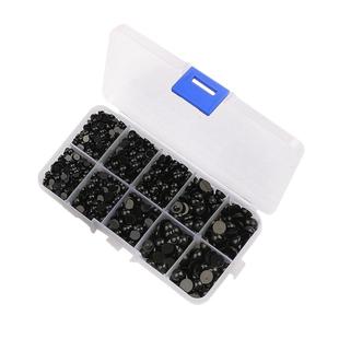 编织玩偶制作动物眼睛半圆黑色珠鼻子DIY手工材料包钩织配件胶水