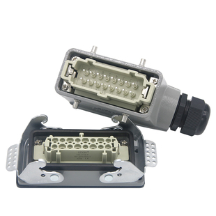 HE-016-M/F重载连接器插头 16芯16A公母芯矩形连接器热流道SZXBS