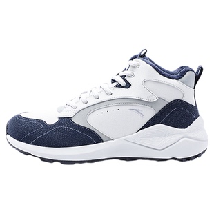 安踏男鞋加绒棉鞋冬季2026新款皮面防泼水厚底防滑加厚保暖雪地靴