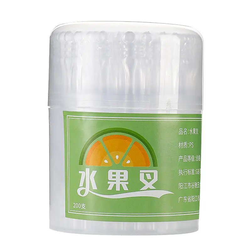 盒装一次性加厚竹节纹水果叉