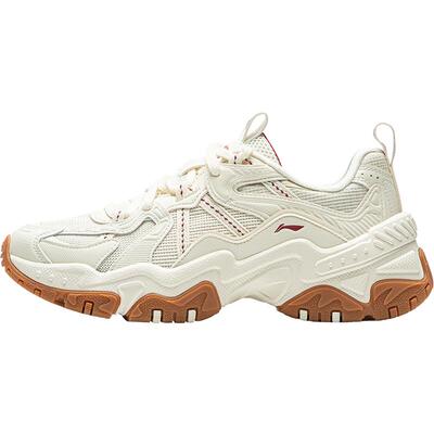 李宁红糖复古老爹鞋运动休闲鞋子