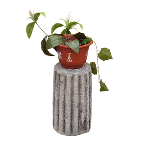 农村老石磙碾砣旧石碾子辘磙石头老物件民俗造景复古圆石柱墩石雕