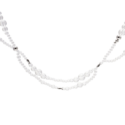 FWISH水晶925银女设计师款项链