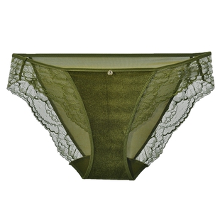 3件159|商场同款MYBODY新款内裤性感镂空蕾丝纯欲低腰女士平角裤