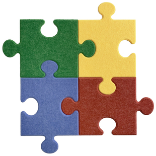 立体拼图毛毡板留言板照片墙幼儿园作品背景墙软木板公告栏idea78