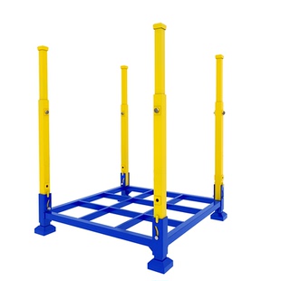 仓储折叠堆垛架巧固架插管可升降多功能冷库货架移动堆高架布料架