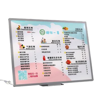 led发光灯箱菜单展示牌