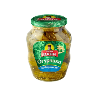 俄罗斯瓦尼亚老爹酸黄瓜法国风味460g/680g/瓶汉堡三明治西餐现货
