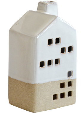 北欧ins陶瓷小屋镂空蜡烛罩