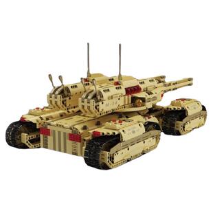 宇星模王旗舰店越野猛玛坦克机械组遥控电动拼装积木男孩益智玩具