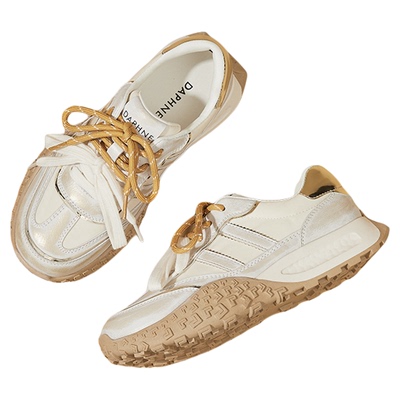 达芙妮2025新款厚底增高休闲鞋