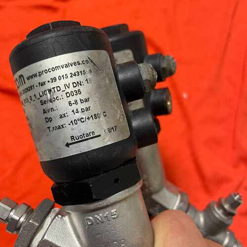 PROCOM不锈钢角座阀，DN15、不锈钢316L。单价—议价
