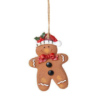 诺琪 圣诞姜饼人迷你挂件圣诞树装饰小挂件场景圣诞节装饰品