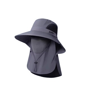 遮阳帽防晒面罩渔夫帽子男士春夏季户外遮脸全脸钓鱼登山防紫外线