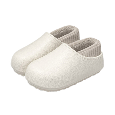 防水棉拖鞋女士2025新款冬季居家防滑保暖加绒勃肯包跟棉鞋男外穿