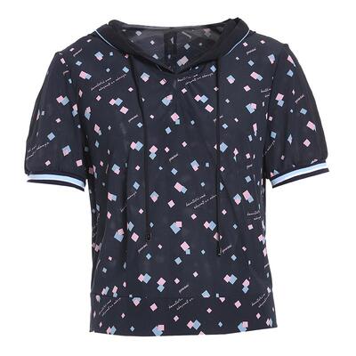 乔万尼真丝上衣女夏短袖商场同款中老年高档桑蚕丝新款EF2C359